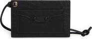 Balenciaga Le City Crackled Leather Card Holder Bag Charm