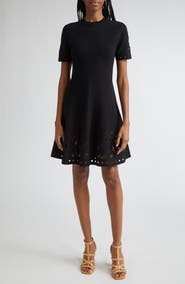 Ulla Johnson Fanna Eyelet Detail Knit Minidress