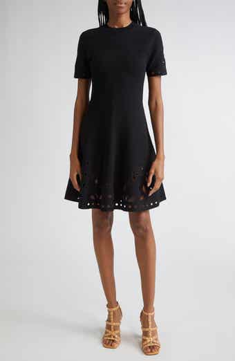 Ulla Johnson Fanna Eyelet Detail Knit Minidress