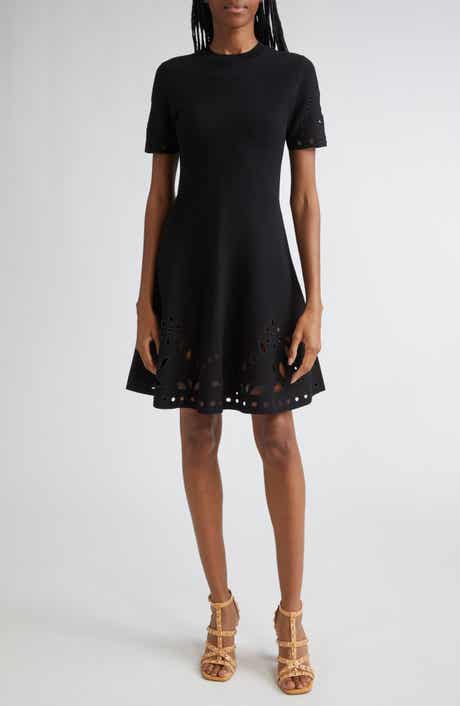 Ulla Johnson Fanna Eyelet Detail Knit Minidress