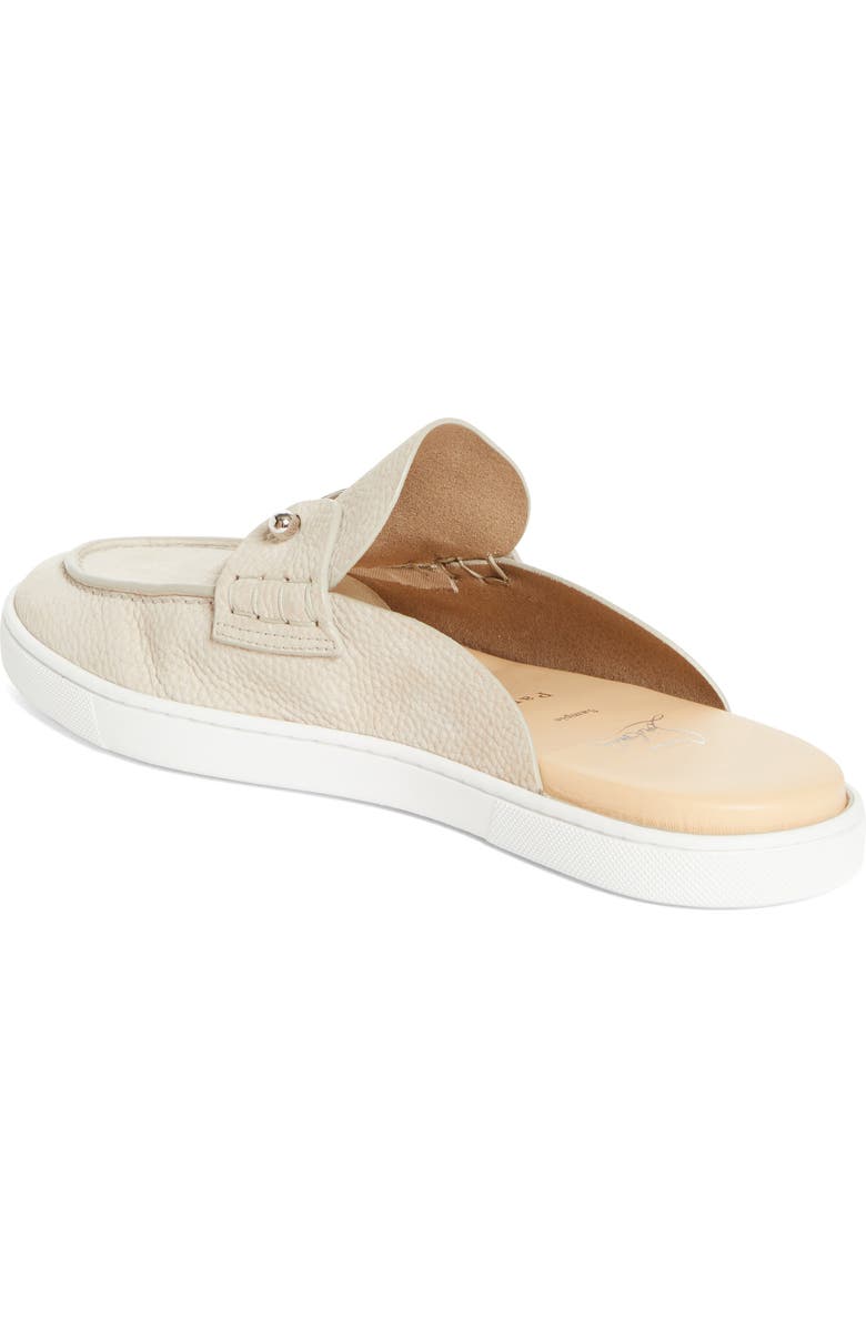 Christian Louboutin Chanme Pierced Loafer Mule, Alternate, color, Beige