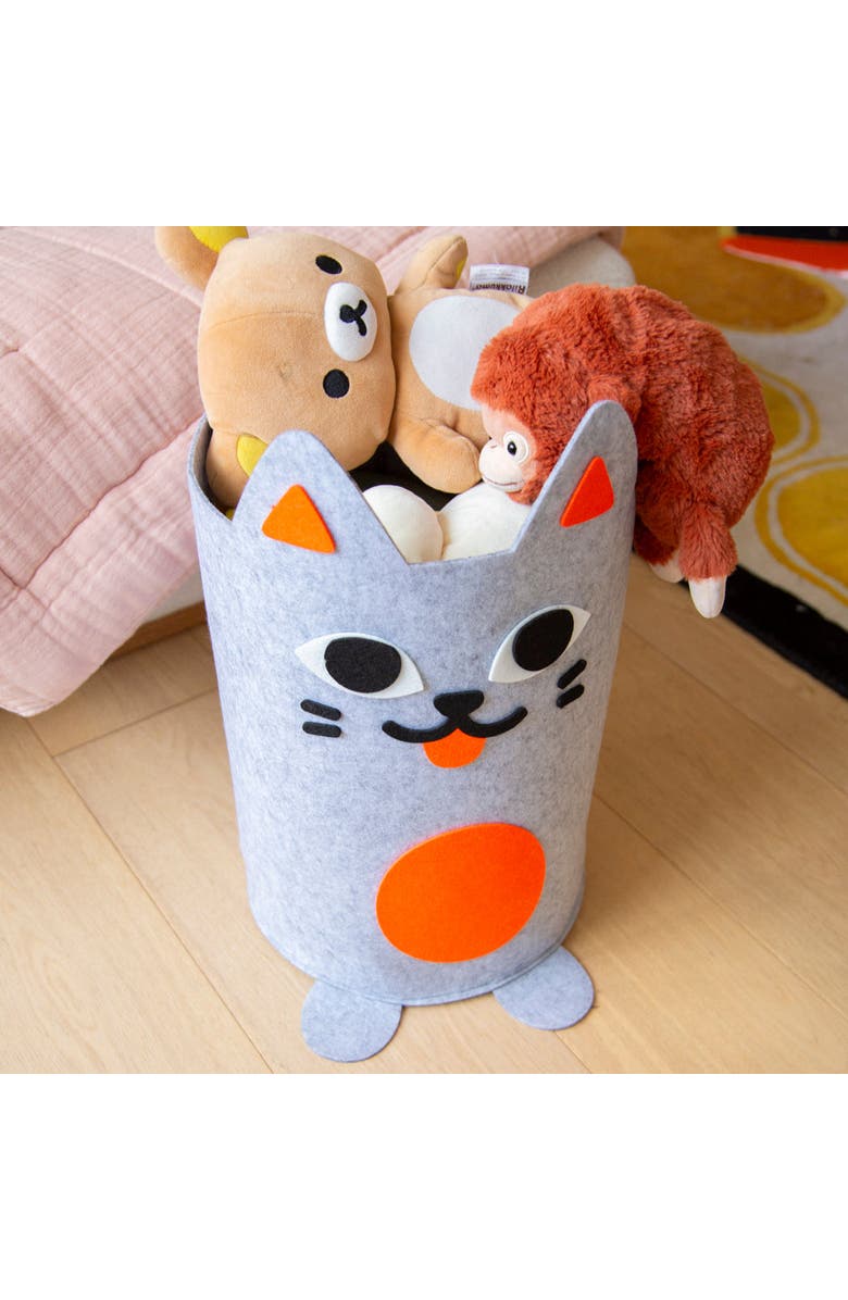 OMY Tidy Bag Cat, Main, color, Grey