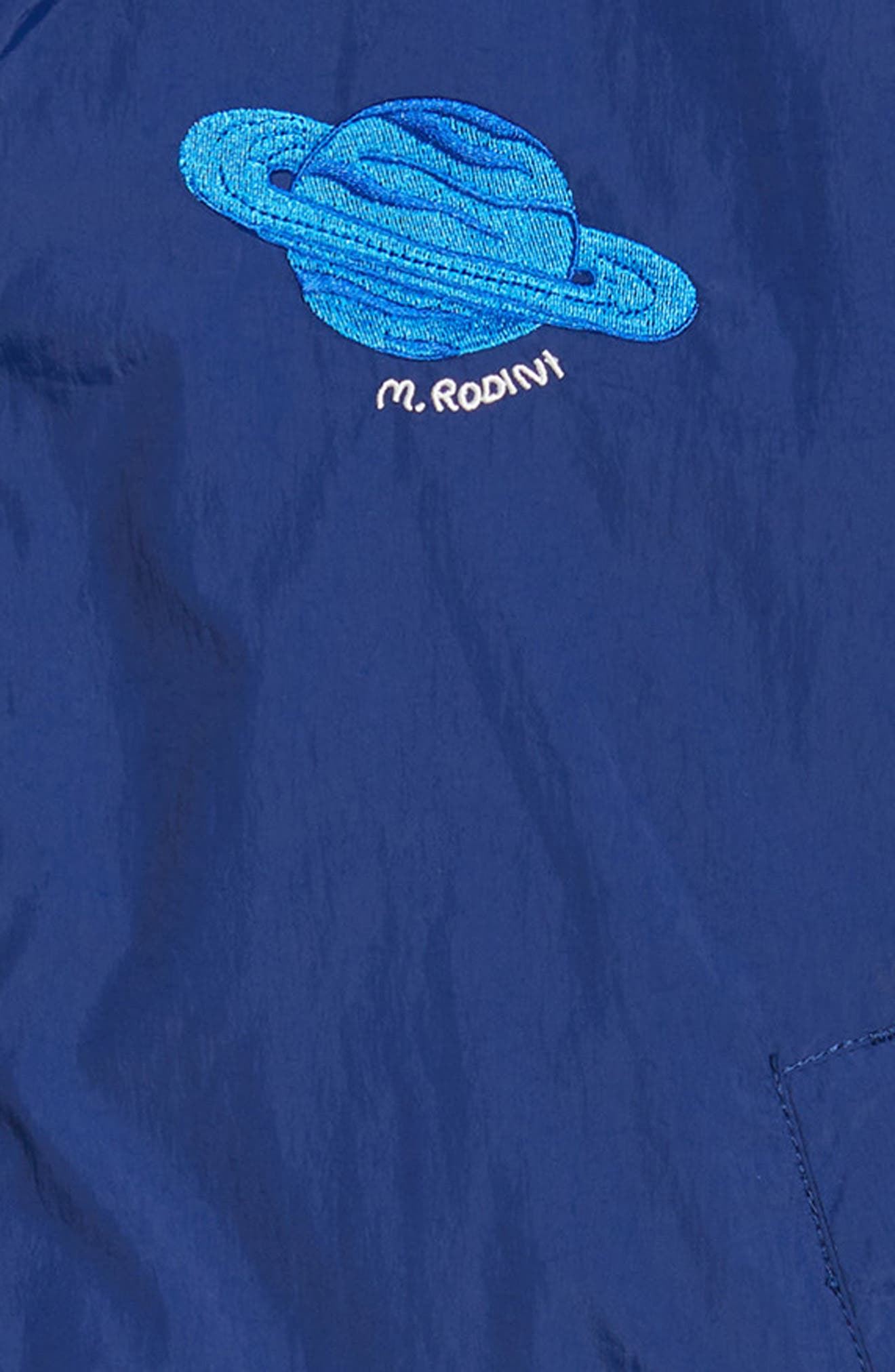 Mini Rodini Kids' Planet Embroidered Recycled Nylon Jacket | Nordstromrack