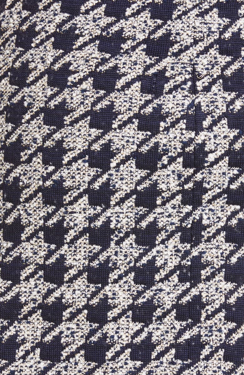 Oscar de la Renta Fringe Tweed Jacquard Dress, Alternate, color, 