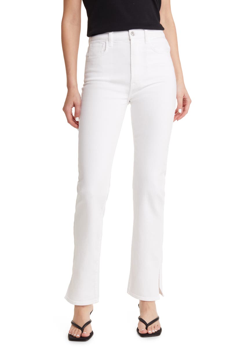 7 For All Mankind Easy Slim Straight Leg Jeans, Main, color, Brilliant White