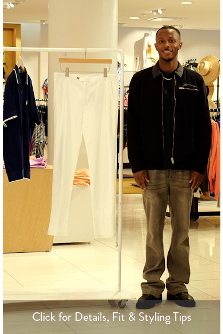 Flat Front Stretch Cotton Blend Twill Chinos video