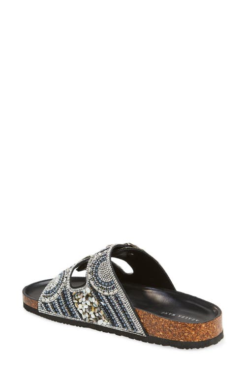 Azalea Wang Romilly Flatform Slide Sandal In Black