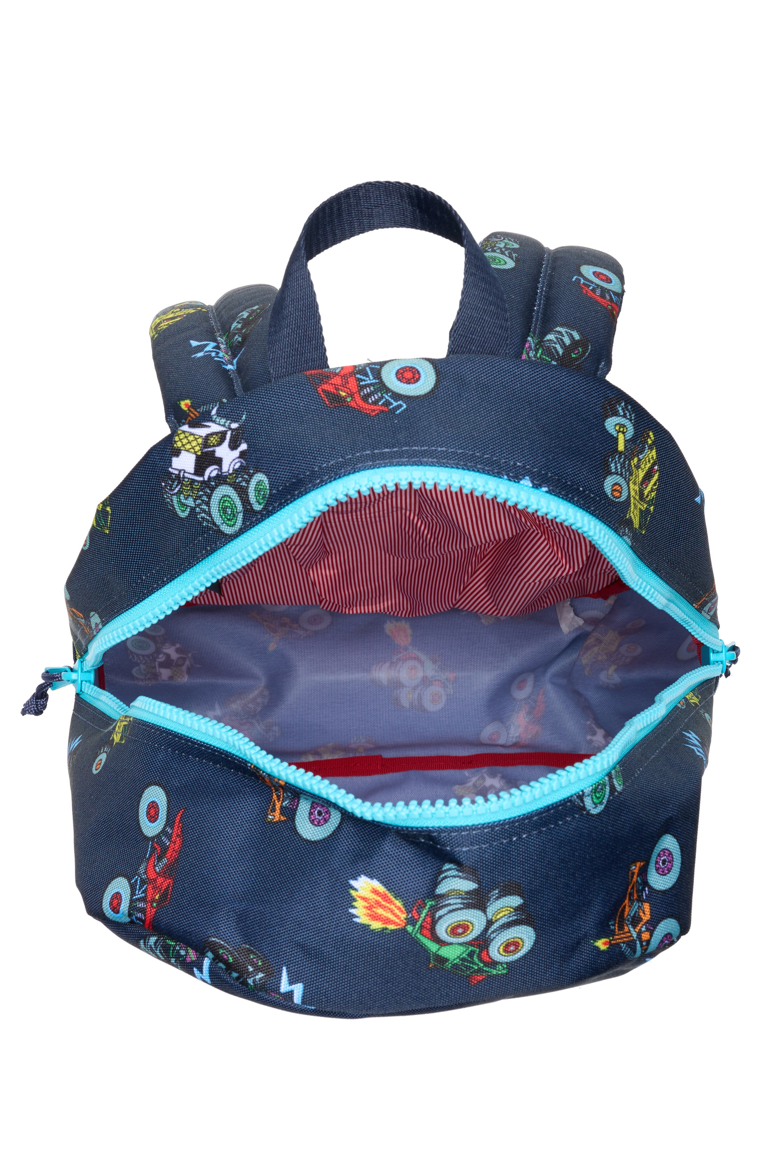 Kids' Heritage Youth Backpack, Alternate, color, MONSTER TRUCKS / SCUBA BLUE