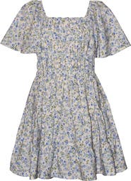 Iris & Ivy Kids' Angel Sleeve Floral Dress