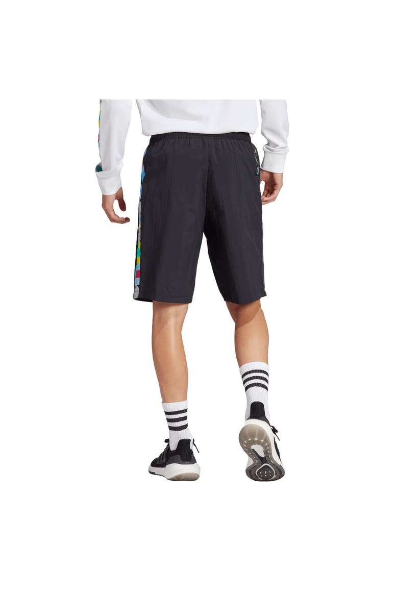 Men's adidas  Black Peter Saville x Manchester United Shorts, Alternate, color, Black