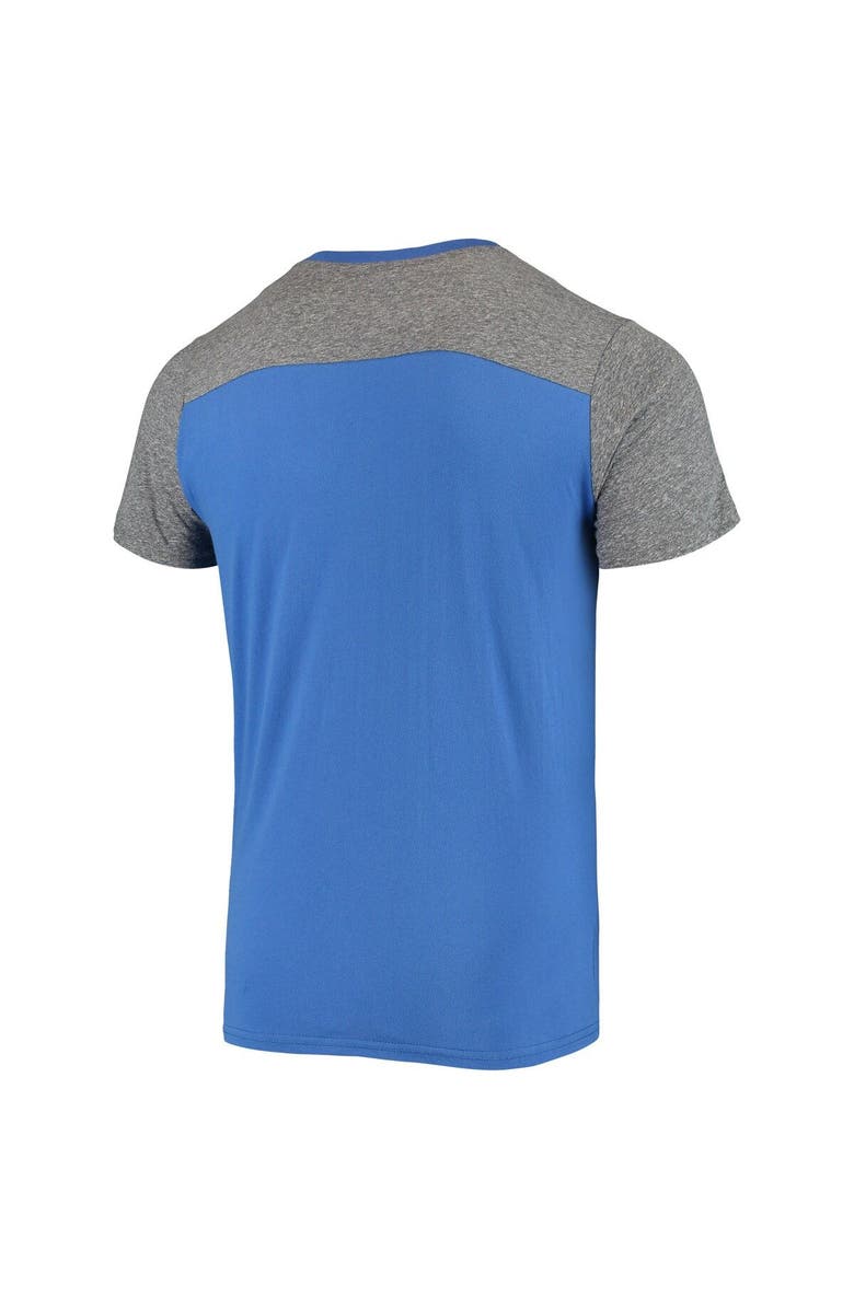 Majestic Threads Men's Majestic Threads Royal/Heathered Gray Buffalo Bills Gridiron Classics Field Goal Slub T-Shirt, Alternate, color, Royal