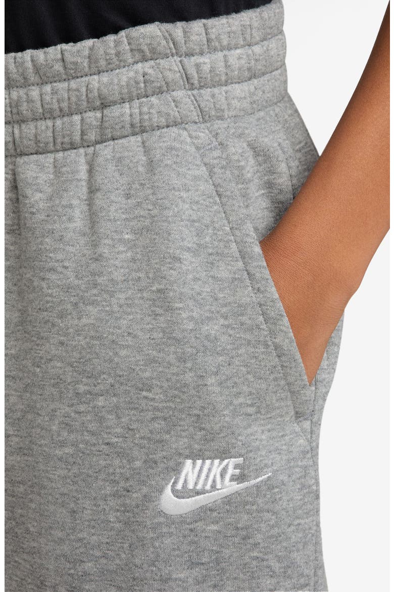 Kids' Sportswear Loose Fit Fleece Pants, Alternate, color, 063 DK GREY HEATHER/GREY/WHITE