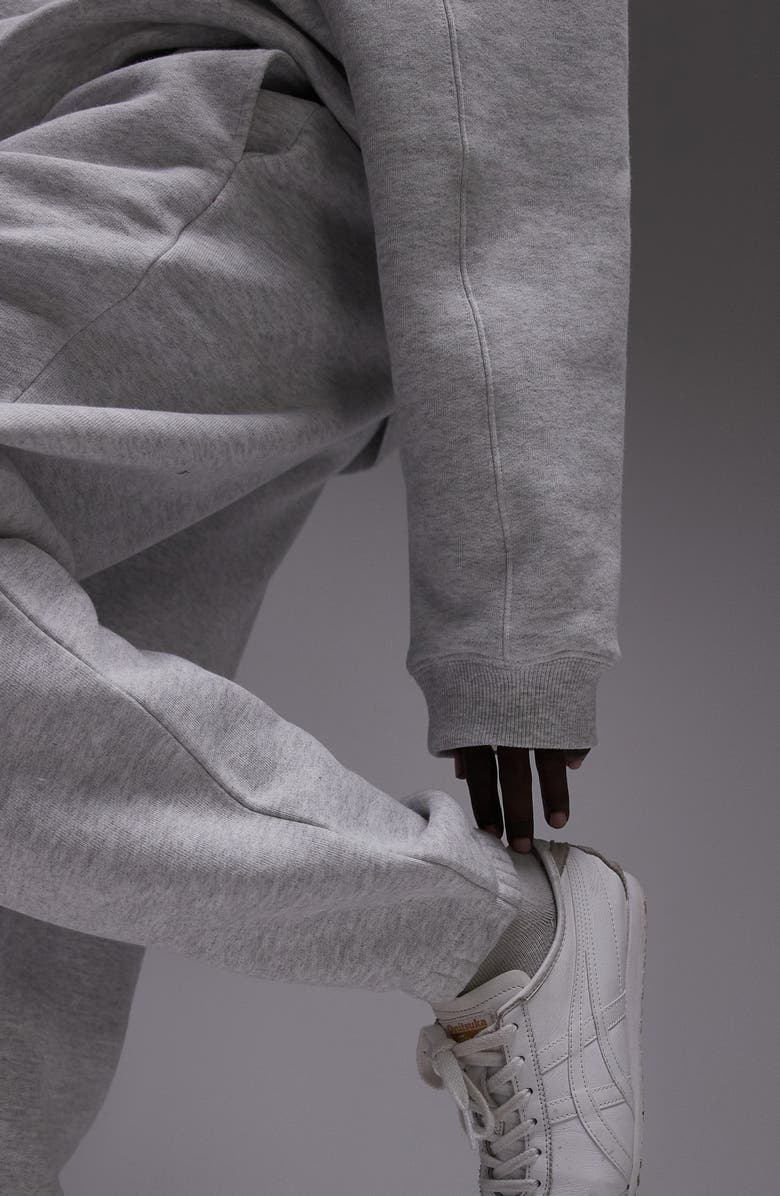 Topshop Cotton Blend Joggers, Alternate, color, Grey