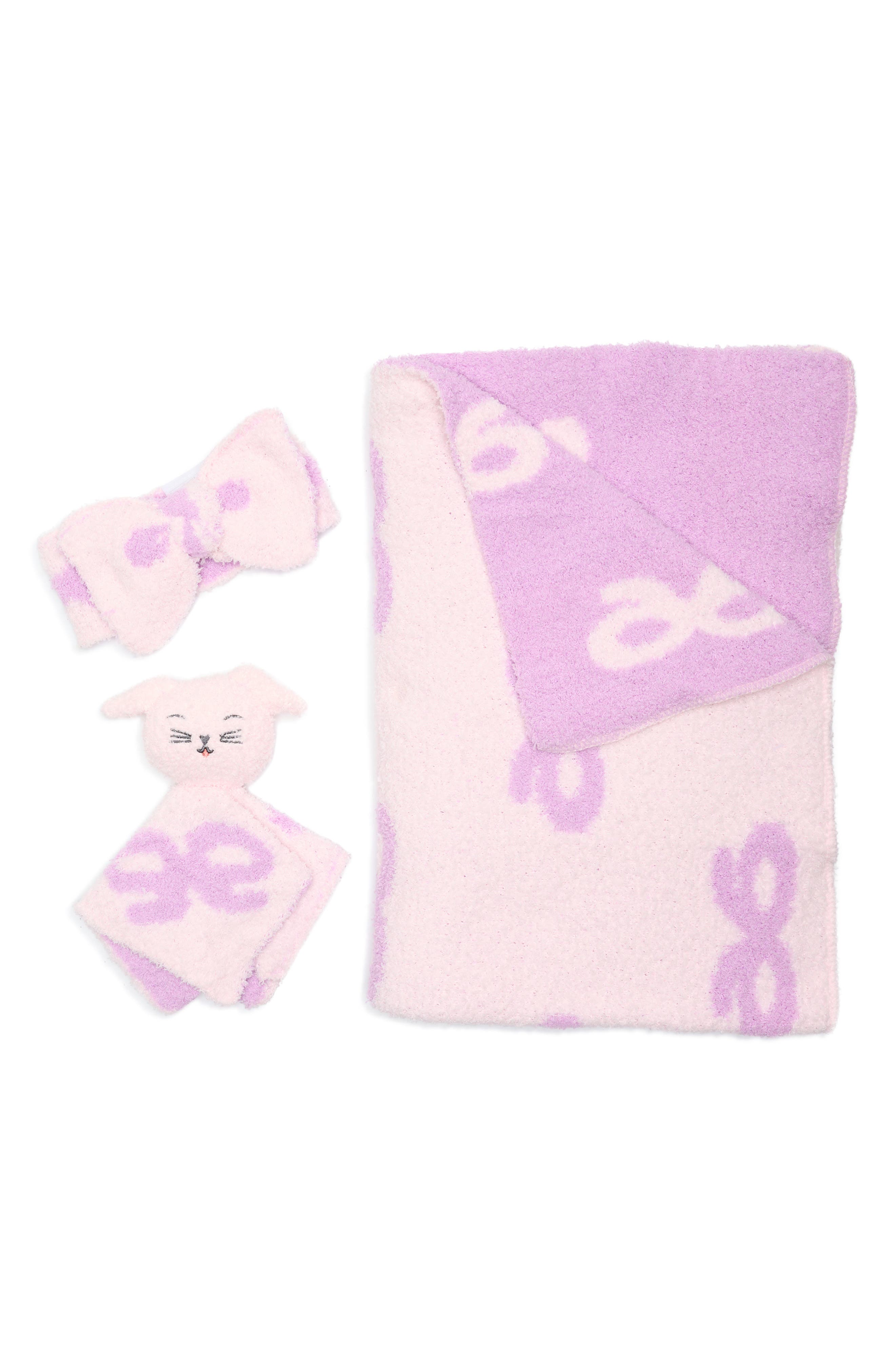 Toby Cozy Bow Blanket, Socks & Toy