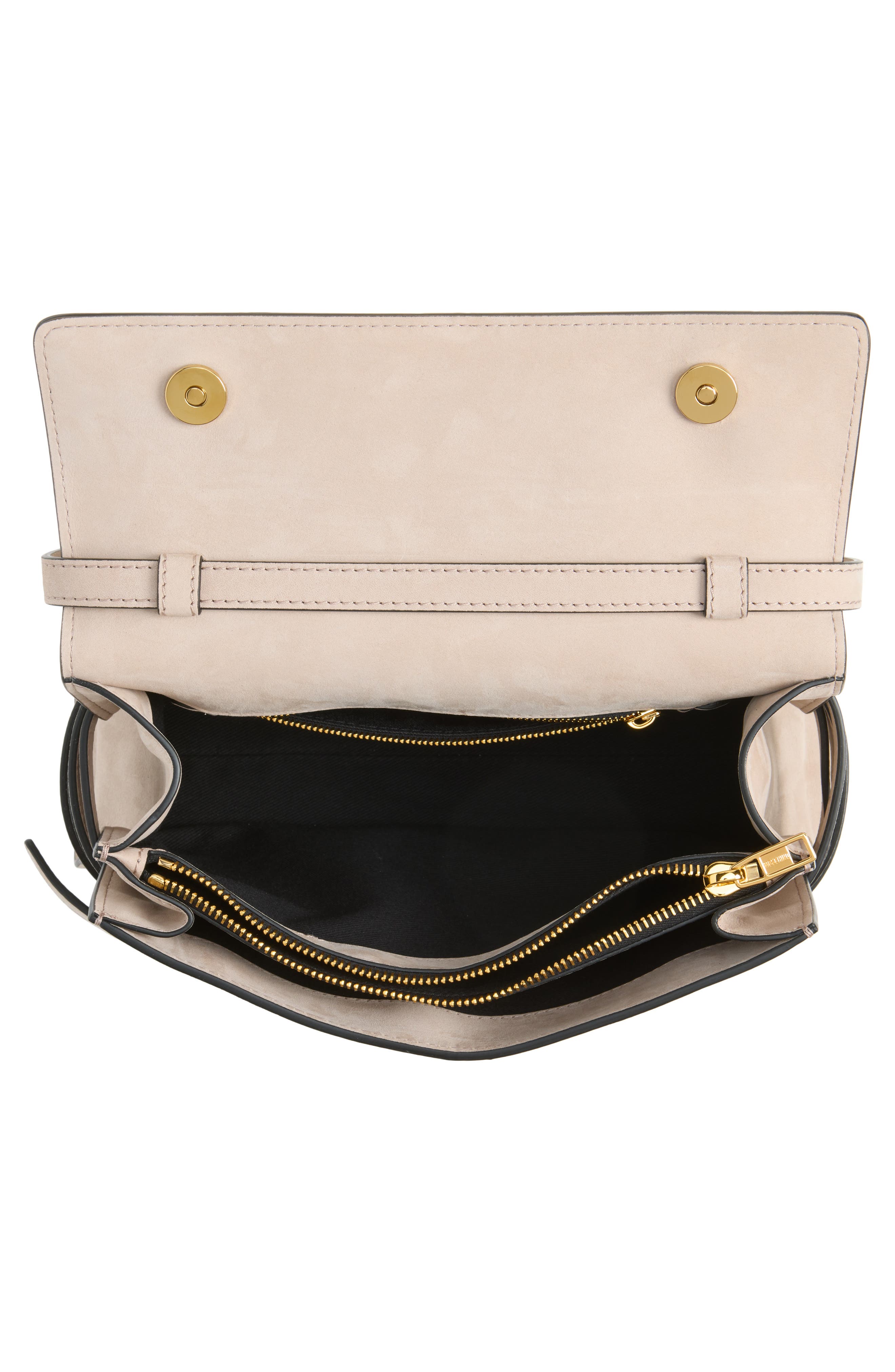 Tie Me Nubuck Leather Crossbody Bag, Alternate, color, DOVE COLOUR