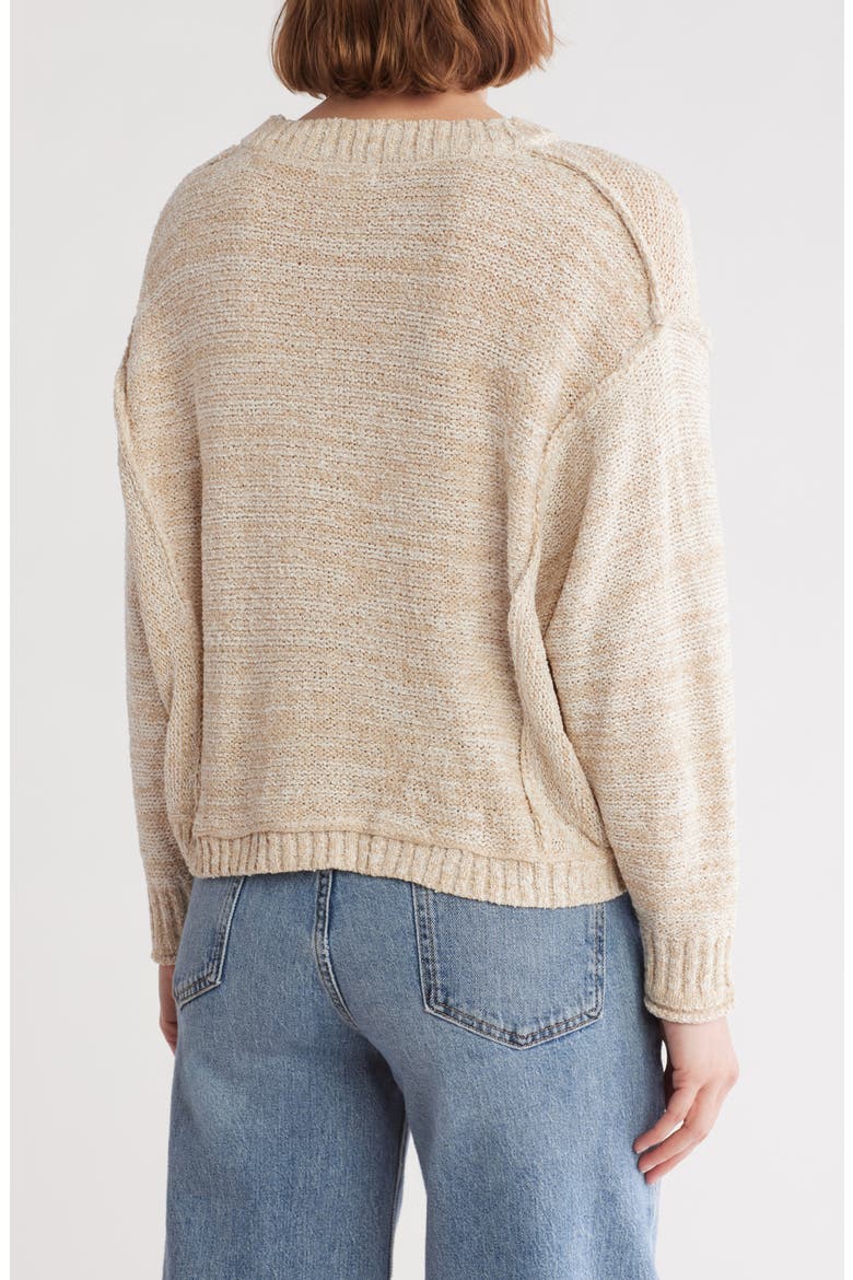 Crewneck Sweater, Alternate, color, KHAKI