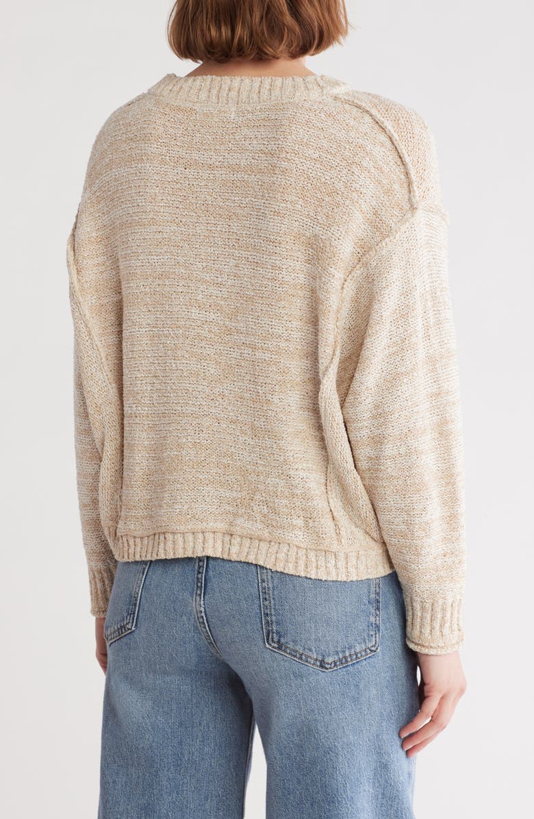 Blu Pepper Crewneck Sweater, Alternate, color, Khaki