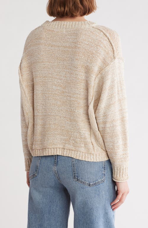 Blu Pepper Crewneck Sweater In Khaki
