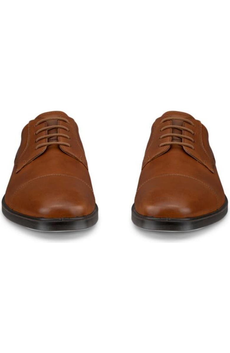 ECCO Metropole Milan Cap Toe Derby, Alternate, color, Saddle