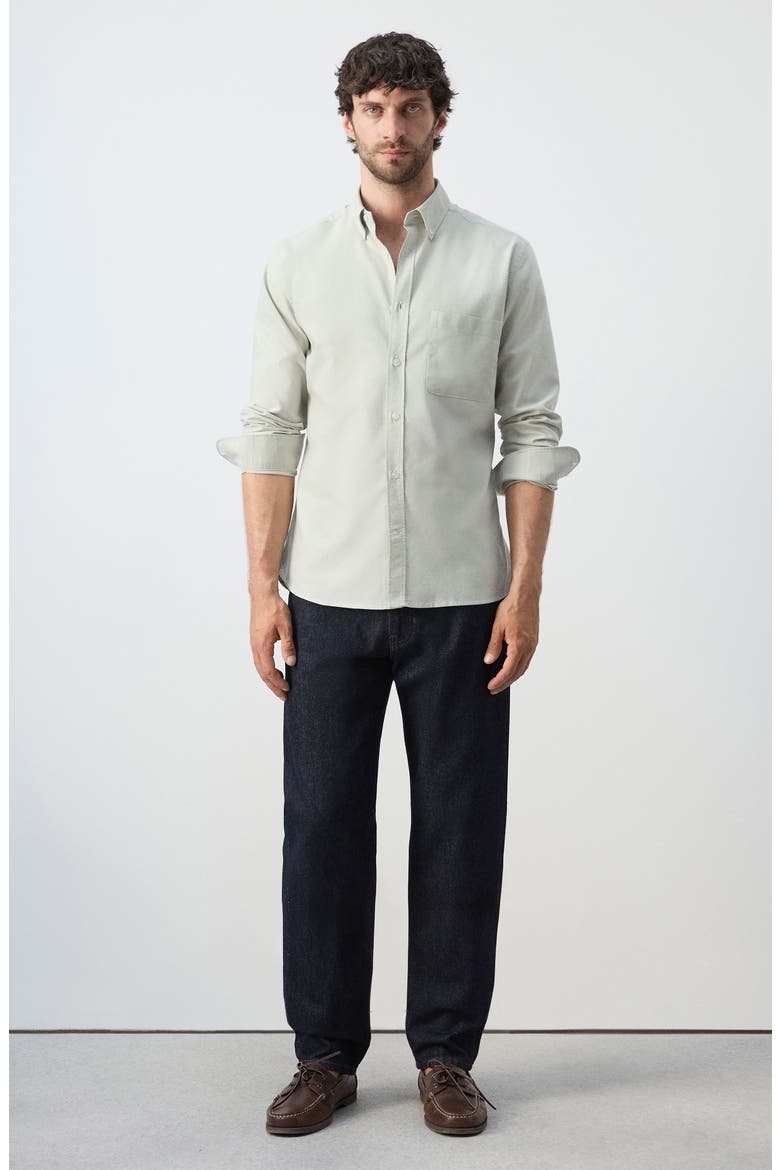 Regular Fit Oxford Button-Down Shirt, Alternate, color, PASTEL GREEN
