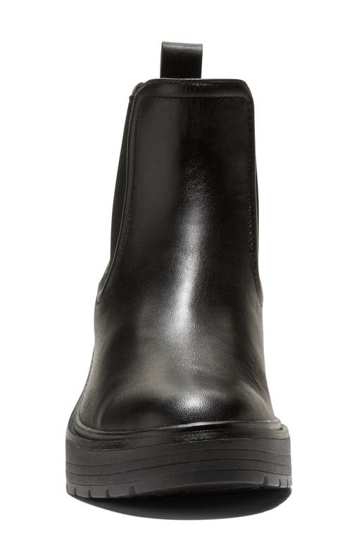 Cole Haan Zerogrand Cityquest Waterproof Wedge Chelsea Boot In Black