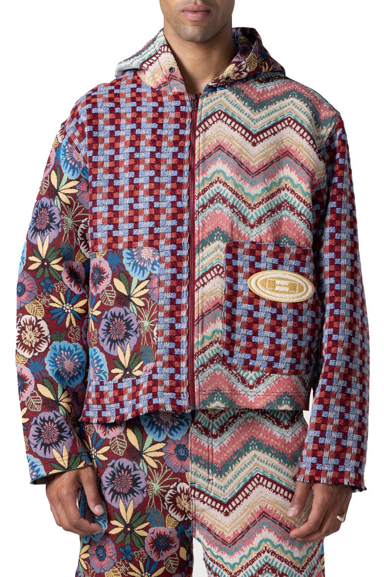 HONOR THE GIFT Tapestry Sounds Zip Hoodie (Men) | Nordstrom