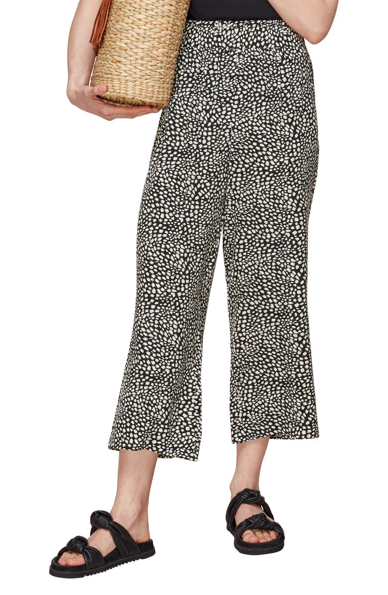 Whistles Animal Print Crop Trousers, Main, color, 