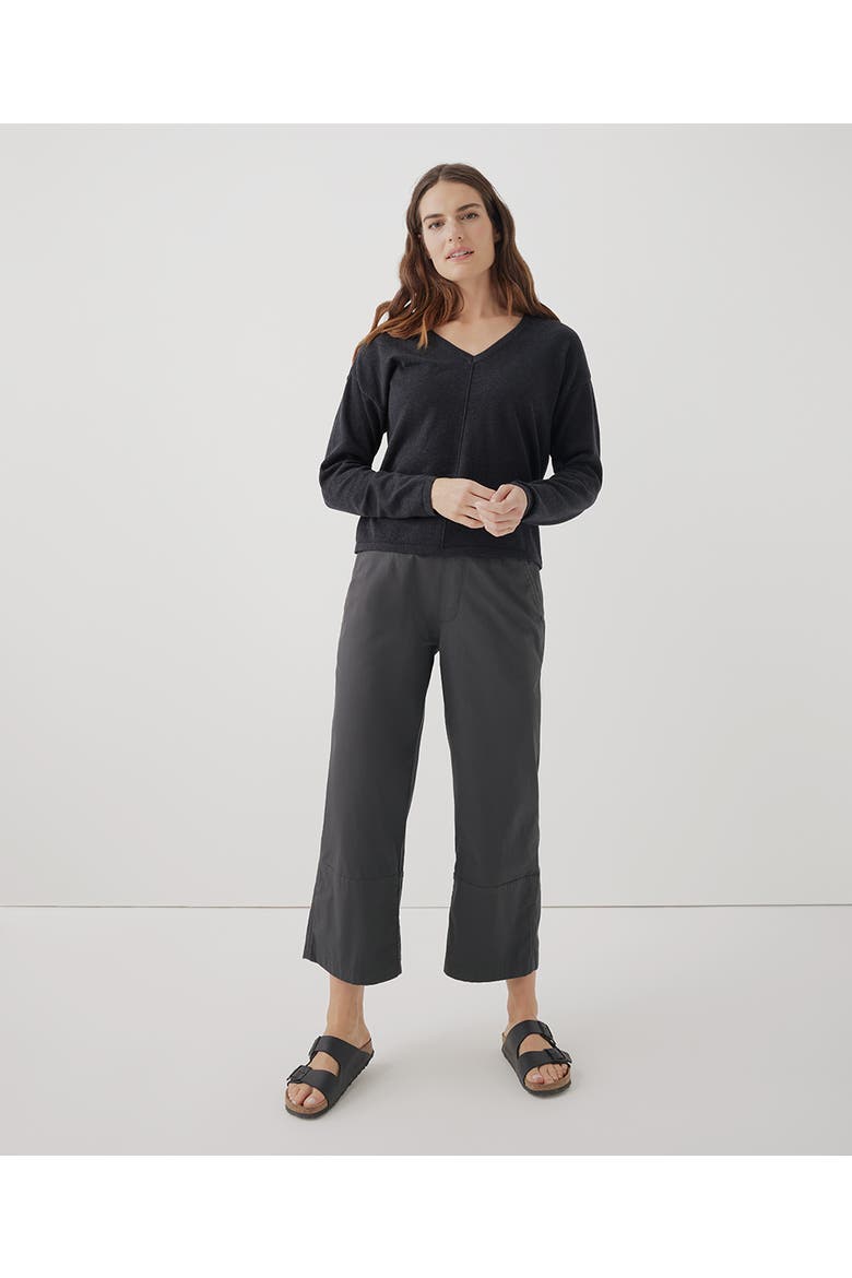 Organic Cotton Daily Twill Crop Pant, Alternate, color, Storm