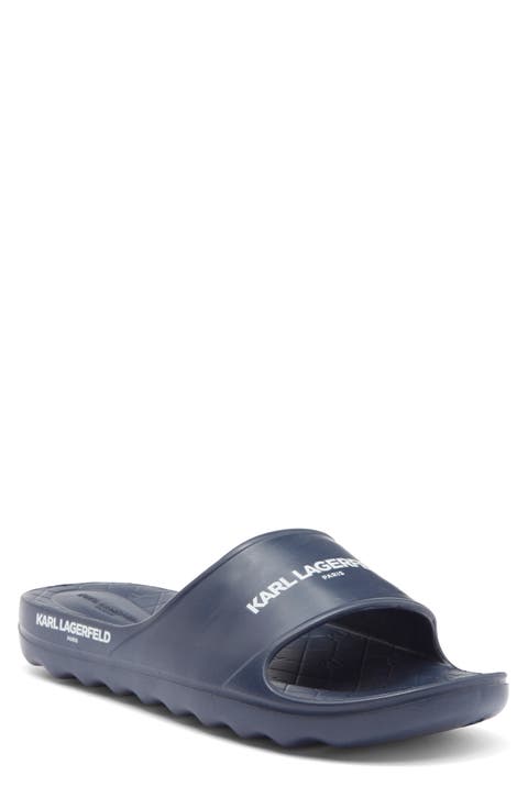 Block Logo Slide Sandal