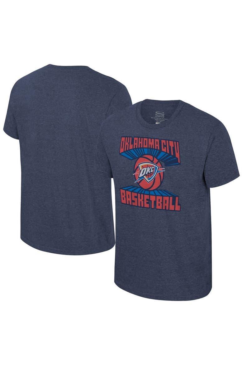 Unisex Stadium Essentials  Navy Oklahoma City Thunder Club Time Tri-Blend T-Shirt, Alternate, color, Navy