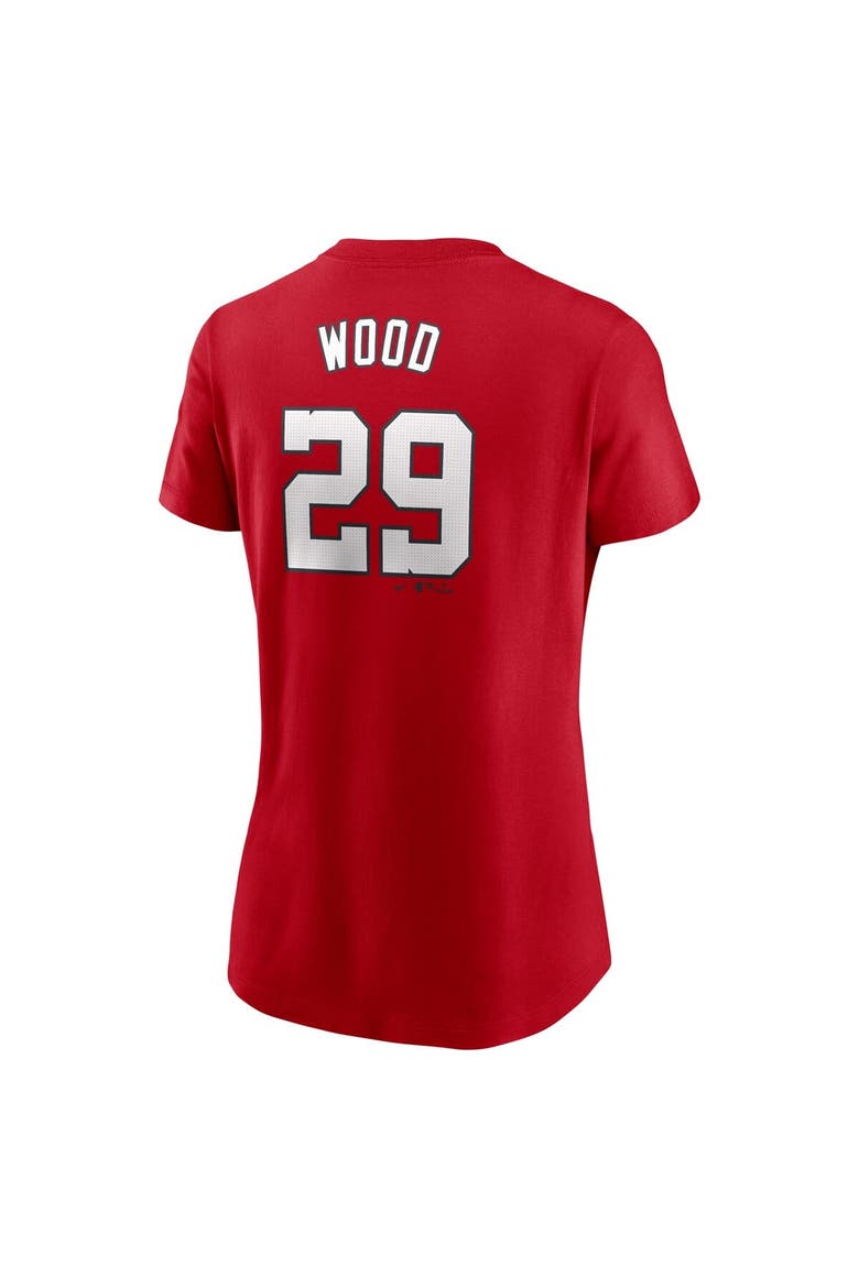 Women's Nike James Wood Red Washington Nationals Fuse Name & Number T-Shirt, Alternate, color, Red
