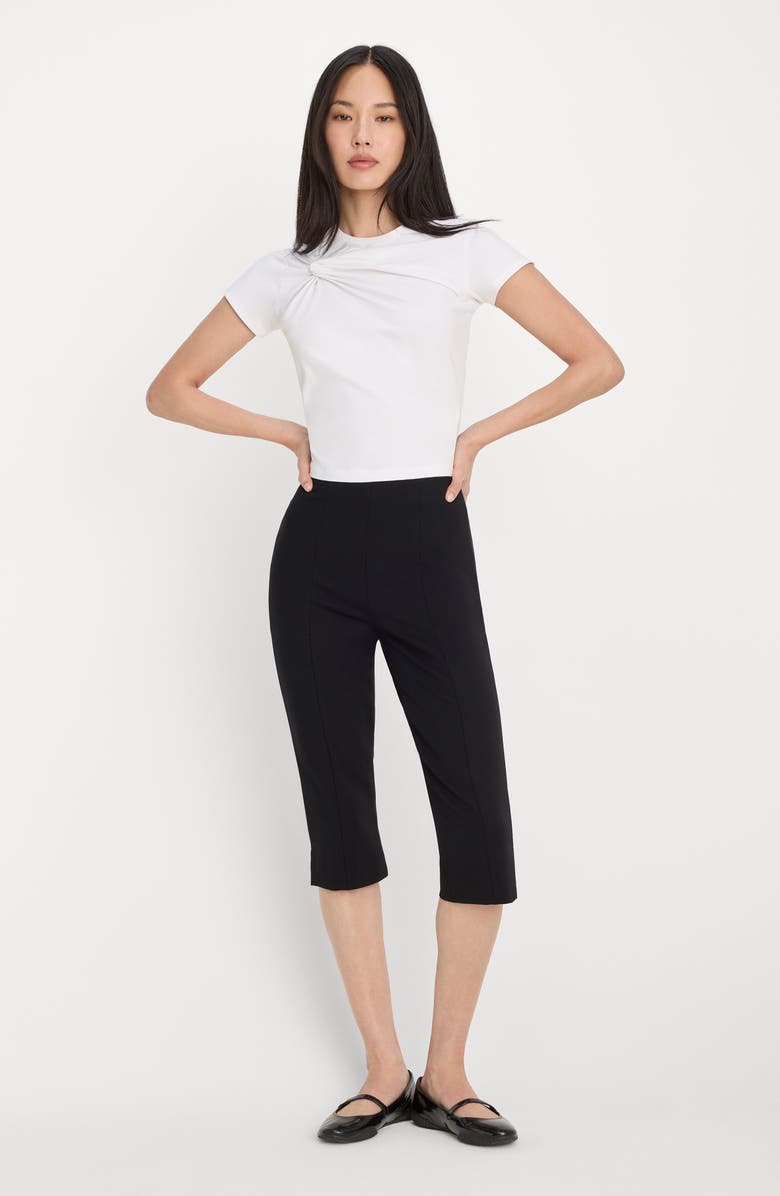 Good American Superstretch Twist T-Shirt, Alternate, color, White001