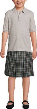Lands' End School Uniform Kids Short Sleeve Interlock Polo Shirt