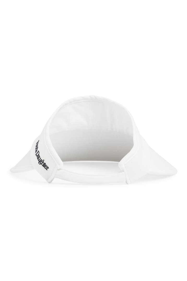 Wide Brim Visor, Alternate, color, WHITE