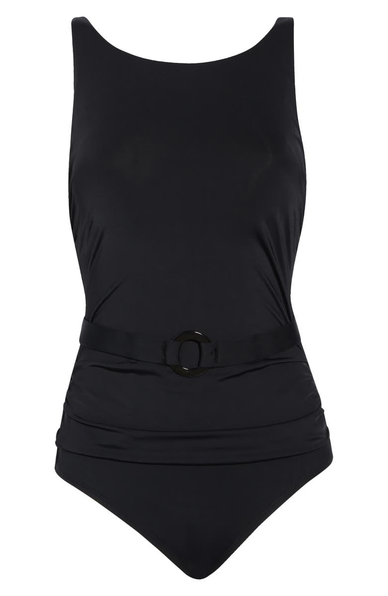 JANTZEN Jackie Belted One-Piece Swimsuit, Alternate, color, 