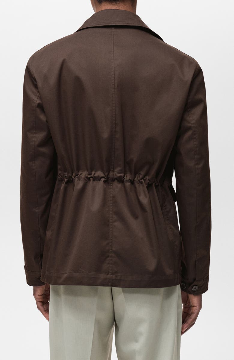 MANGO Essentials Water Repellent Cotton Blend Jacket, Alternate, color,