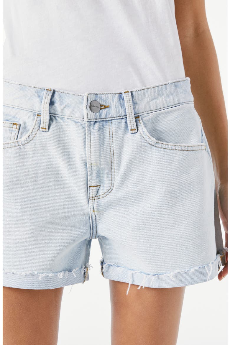 Le Grand Garcon High Waist Denim Shorts, Alternate, color, HOWARD