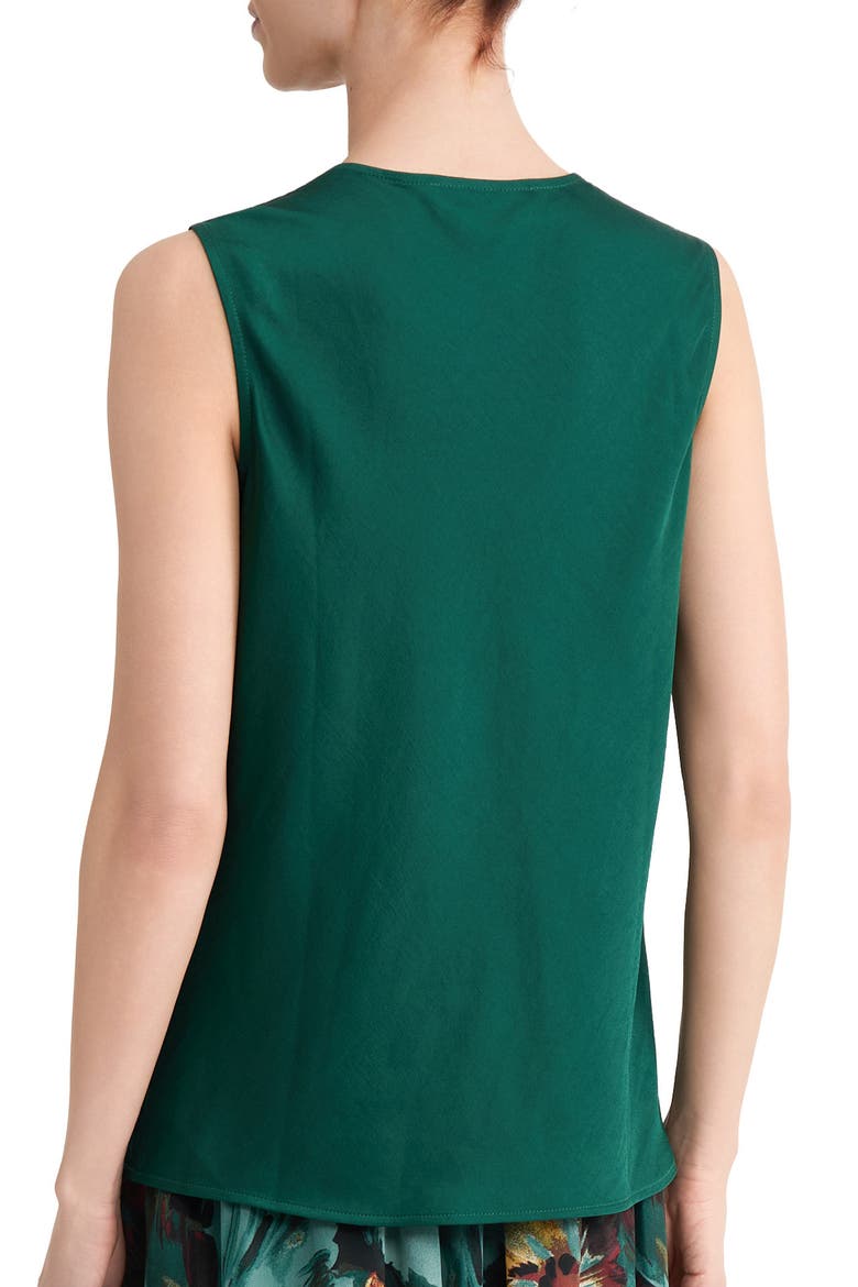 Cowl Neck Sleeveless Top, Alternate, color, EVERGREEN