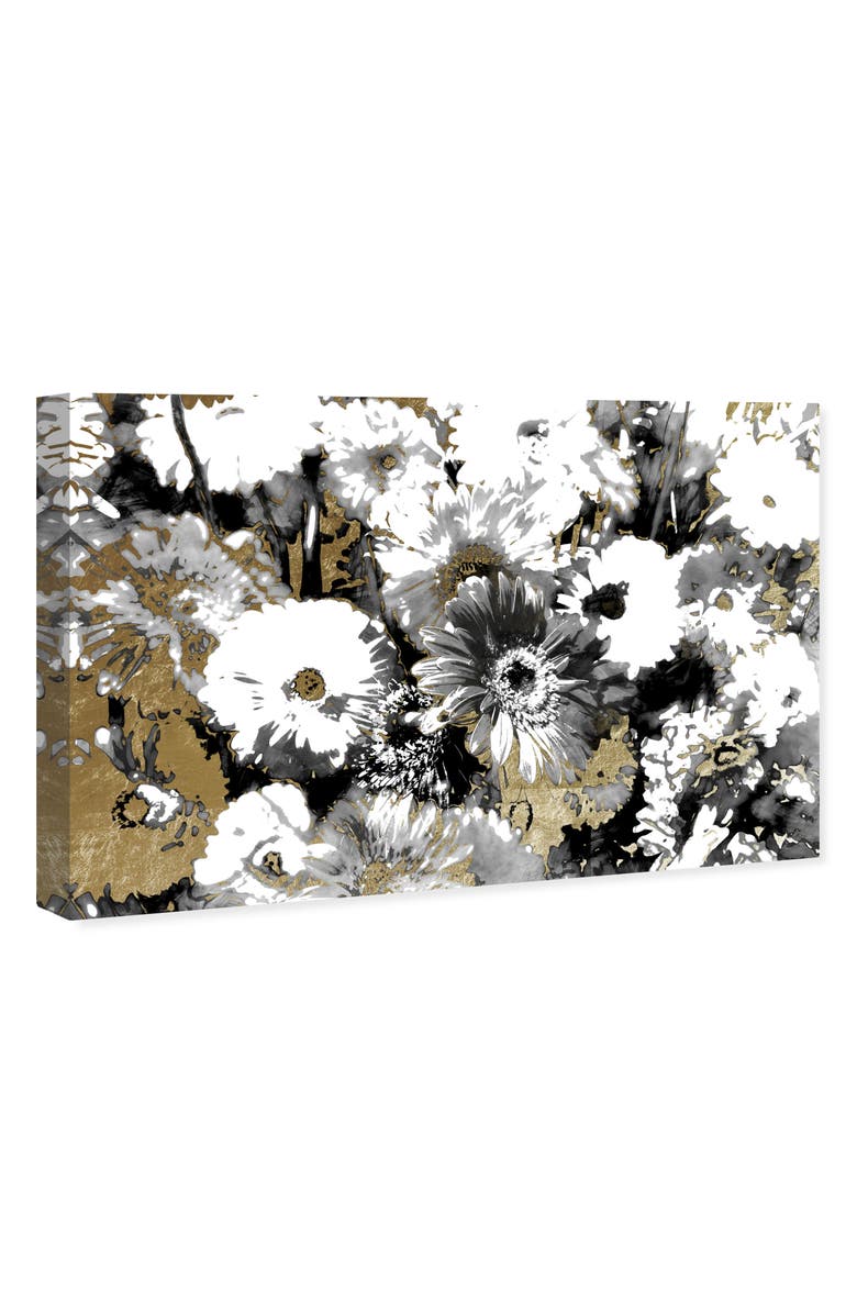 Oliver Gal Golden Floral Canvas Wall Art, Alternate, color, 