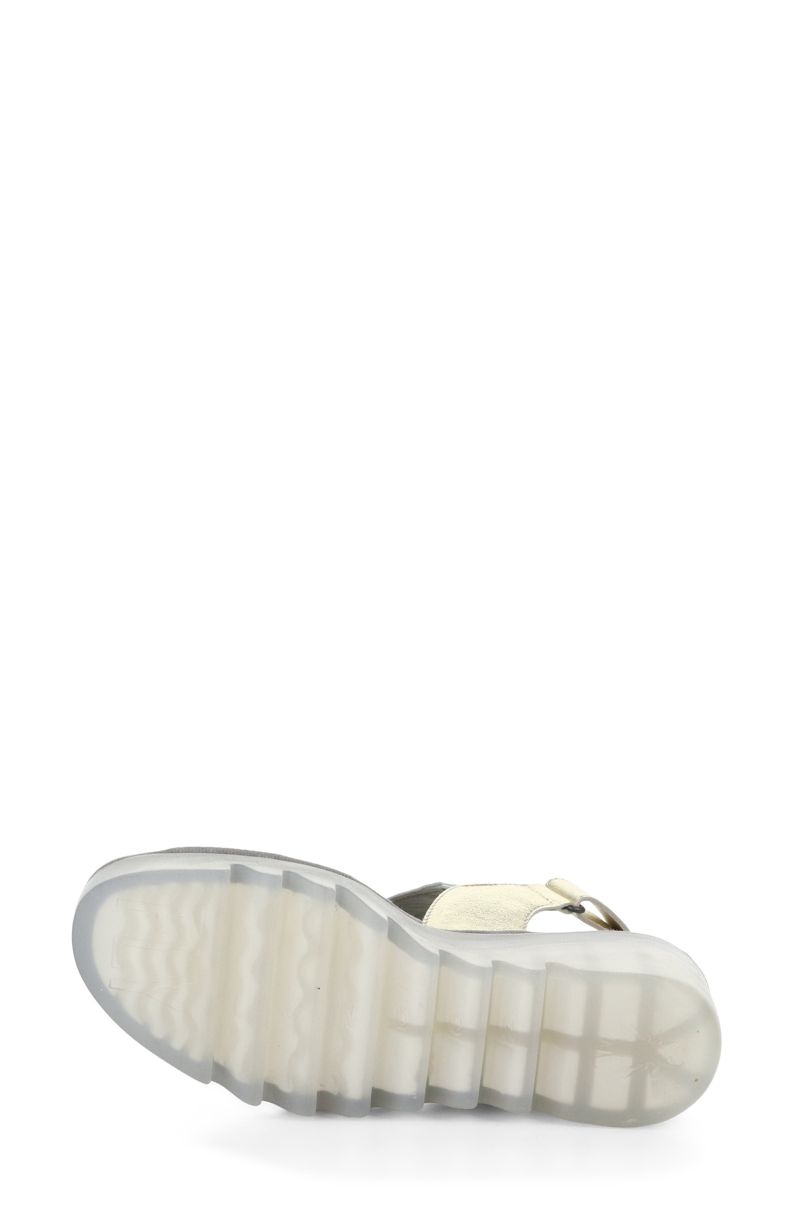 Basy Slingback Platform Wedge Sandal, Alternate, color, GOLD/ SILVER