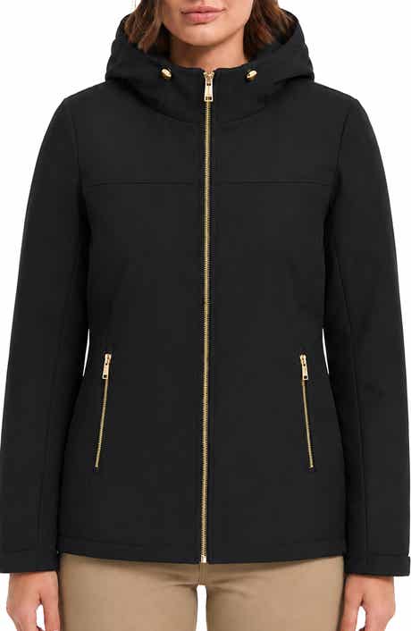 Water Resistant Faux Fur Lined Softshell Jacket