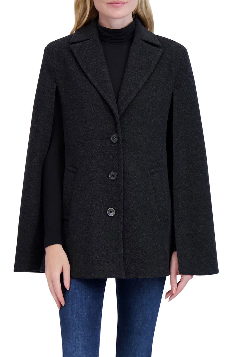 Ookie & Lala Solid Cape Coat, Main, color, 