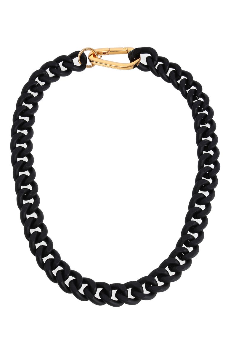 AllSaints Chunky Curb Chain Collar Necklace, Main, color, 