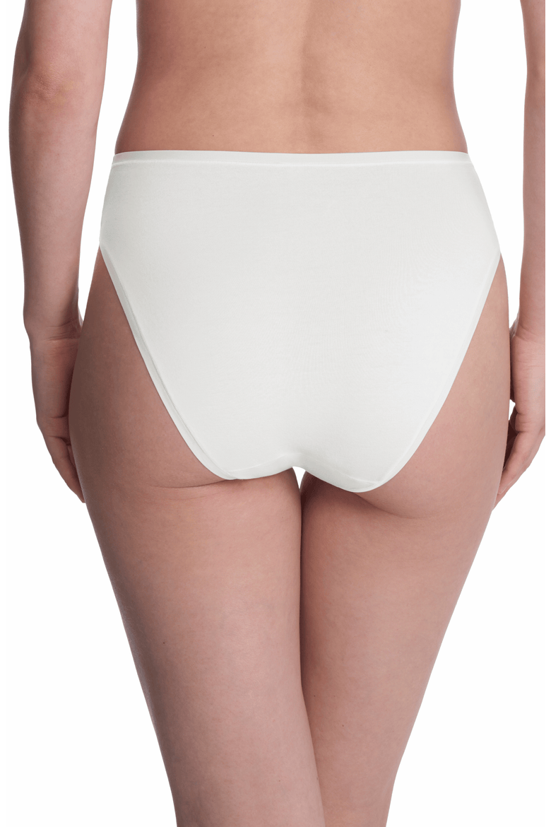 Bliss Bare Cotton High Cut Brief, Alternate, color, Ivory