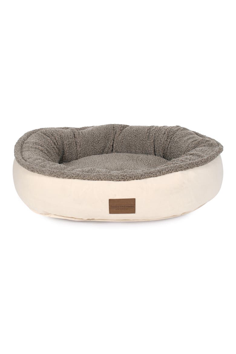 Microfiber Comfy Cup Pet Bed, Main, color, BONE