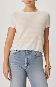 Emerson Stripe Short Sleeve Sweater