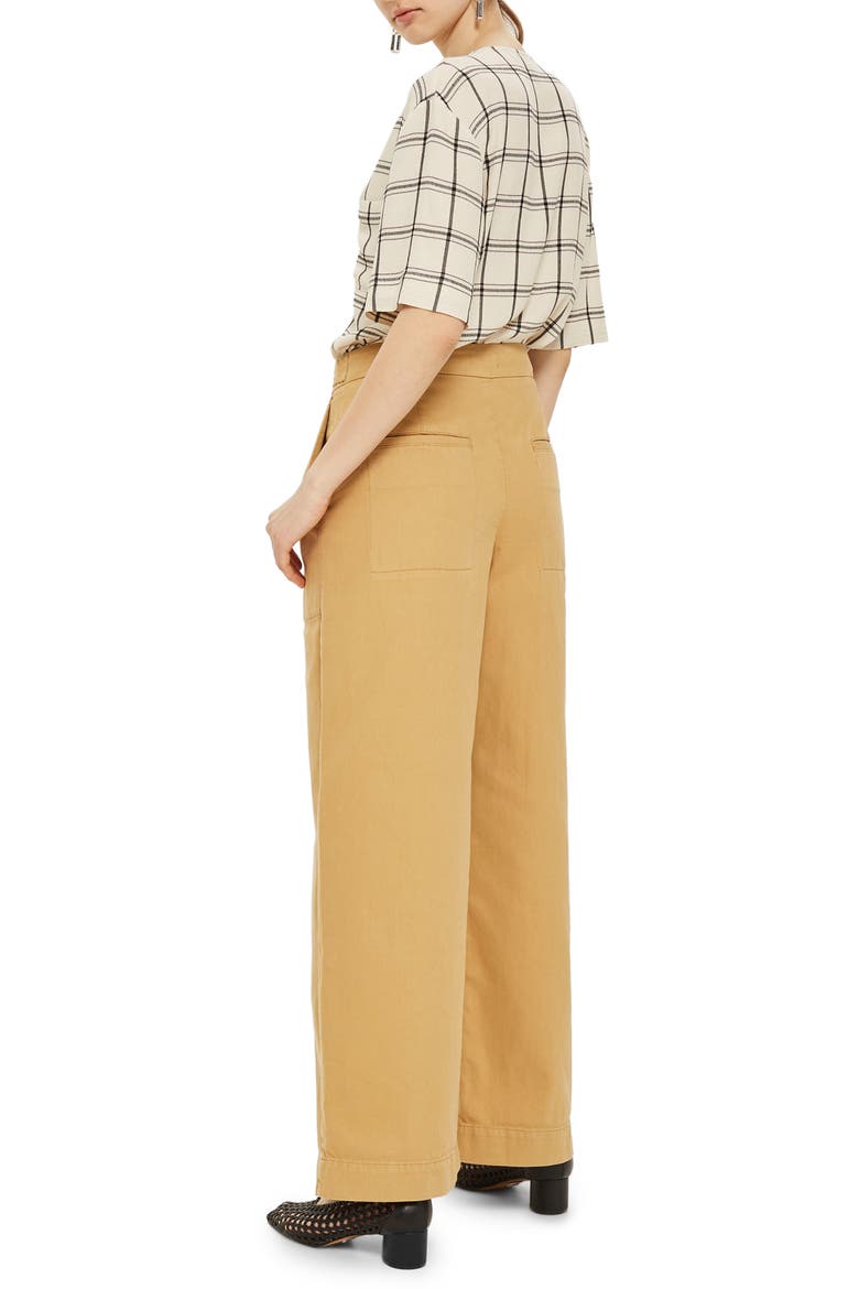 Ashley Check Asymmetrical Top, Alternate, color, IVORY MULTI
