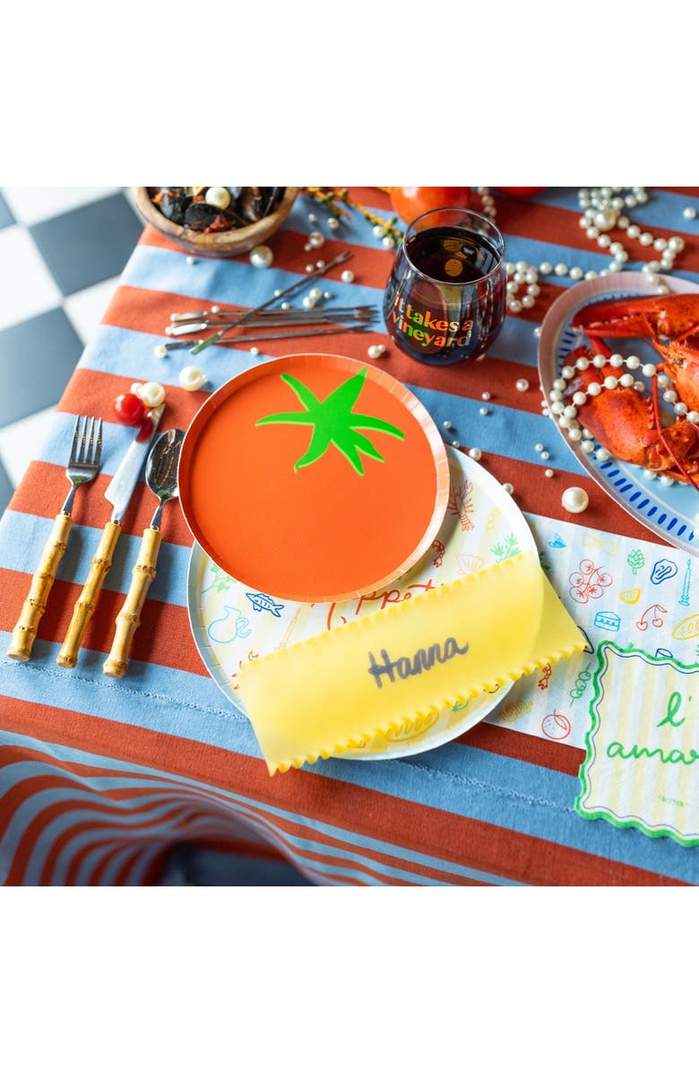 Jollity & Co. Le Dinner Tomato Dessert Plates, Alternate, color, Assorted Pre-Pack