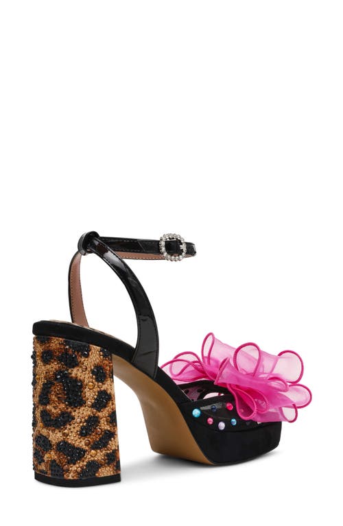 Betsey Johnson Palloma Ankle Strap Platform Sandal In Multi