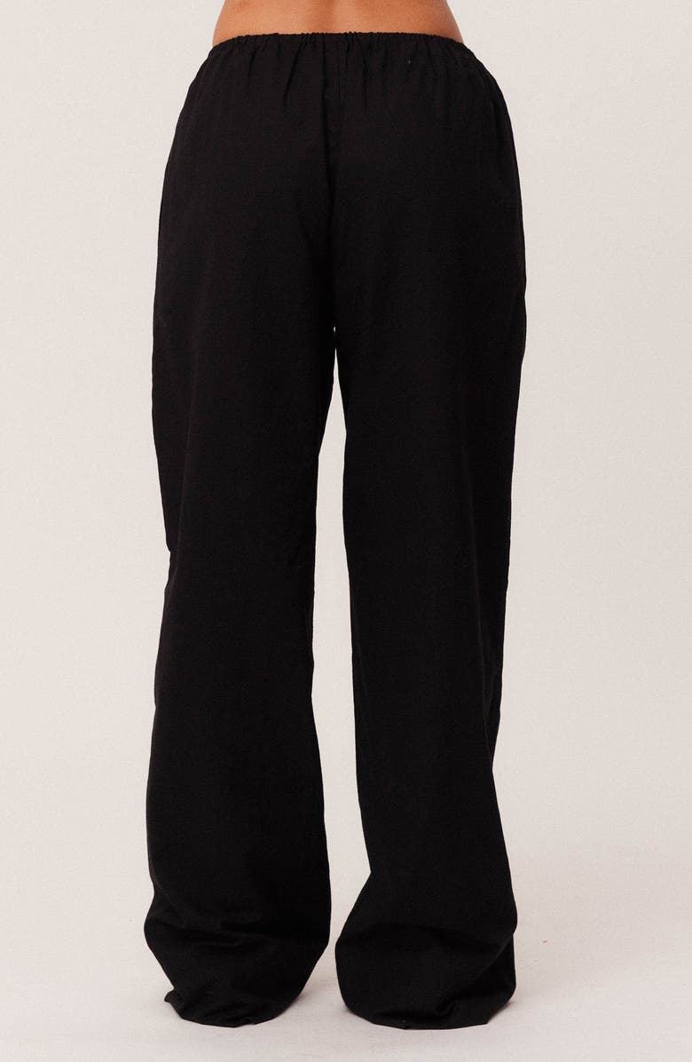 SNDYS Ismene Linen & Cotton Pants, Alternate, color, Black